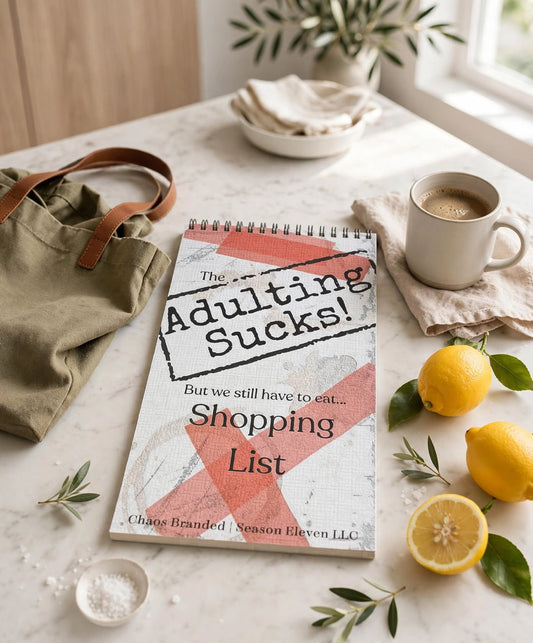 Adulting Sucks grocery list notepad product photo