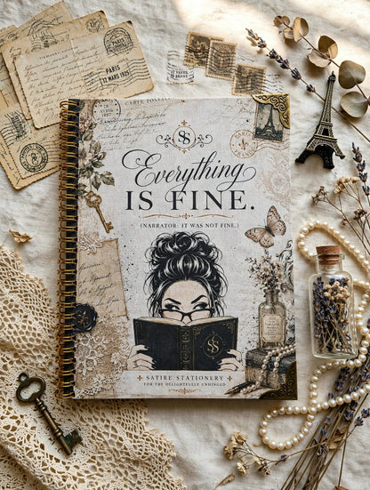 Everything Is Fine notebook lifestyle photo