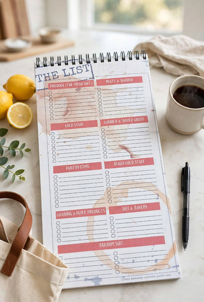 Adulting Sucks handmade grocery list notepad