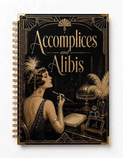 Accomplices & Alibis handmade address book