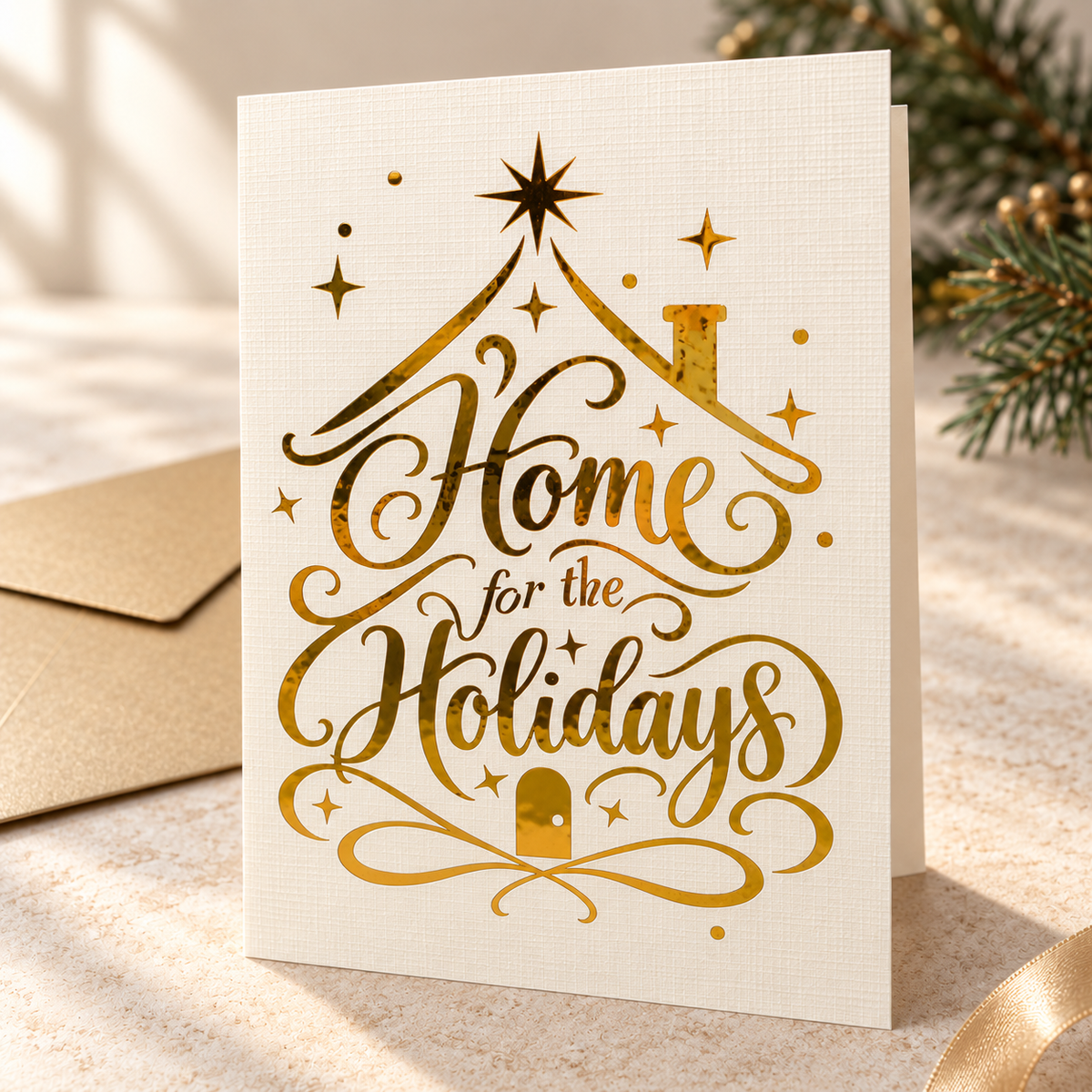 Good Tidings. Terms Apply. — 5 Piece Handmade Christmas Card Collection