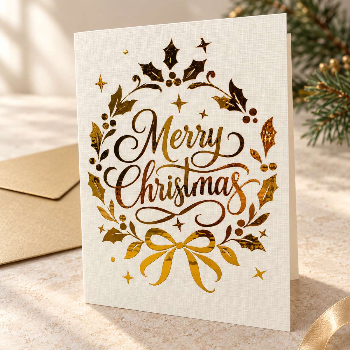 Good Tidings. Terms Apply. — 5 Piece Handmade Christmas Card Collection