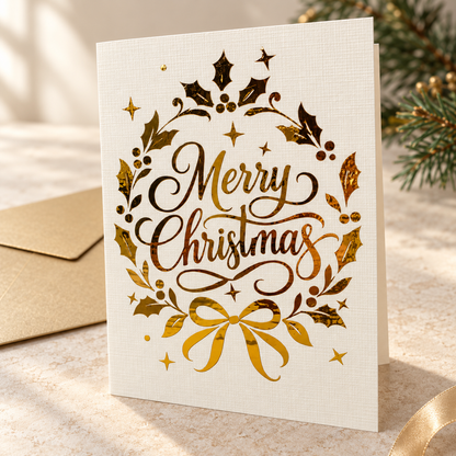 Good Tidings. Terms Apply. — 5 Piece Handmade Christmas Card Collection